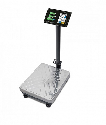 Весы напольные торговые M-ER 333 ACP TRADER (300.50/100 с расч. стоимости LCD, арт. 3627)  