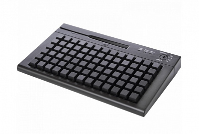 POS клавиатура Heng Yu S78A (USB, Считыватель MSR, Черный) 